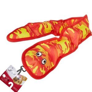 Petlou Camouflage🐍Large Snake🐍Dog Pet Toy Red/Yellow 35" Long NWT/NEW